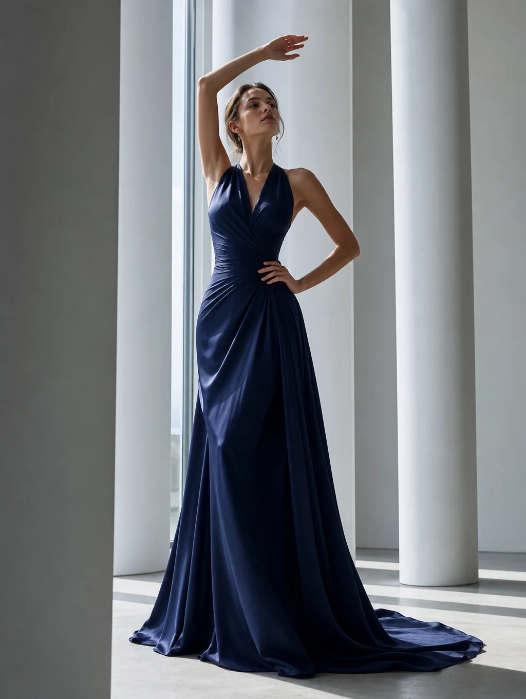 Azure Satin Slip