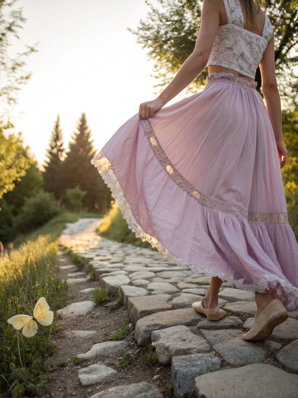 Flora Pleated Midi