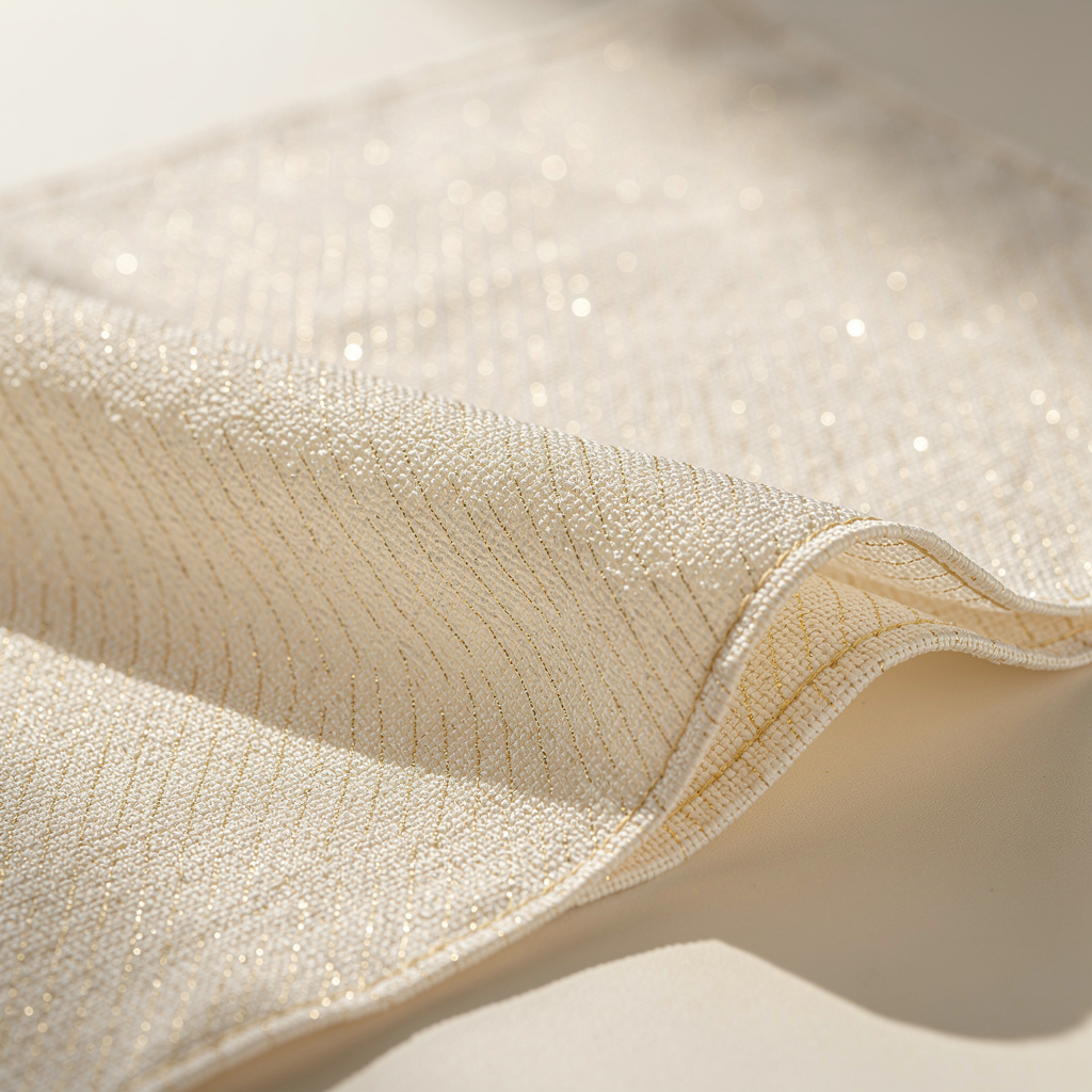 Close up of high-quality silk fabric texture